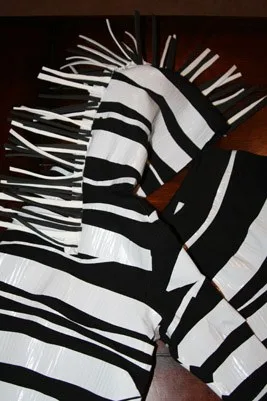 homemade zebra costume