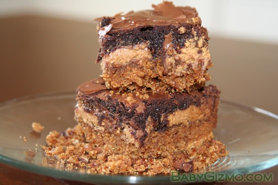 Peanut Butter Cookie Candy Brownie Bars