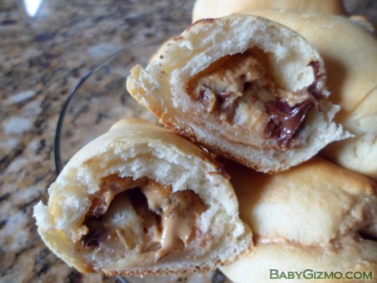 Peanut Butter and Chocolate Croissants 