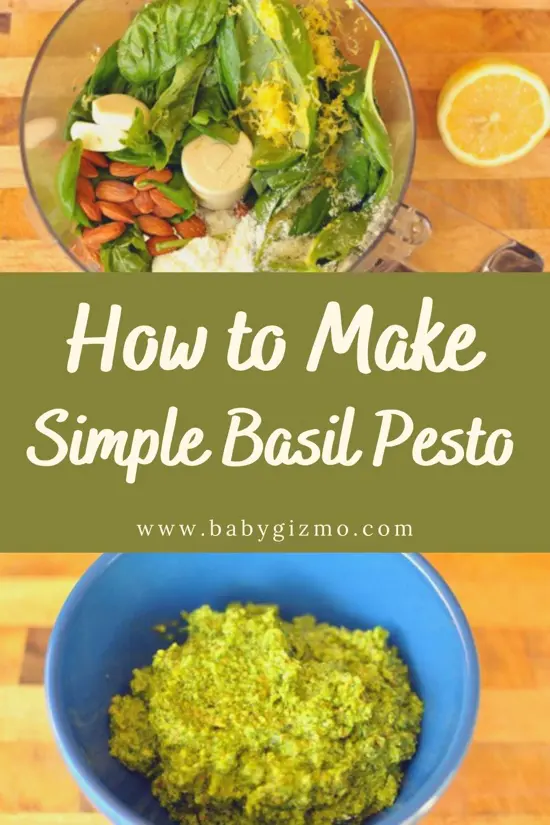 how to make basil pesto graphic