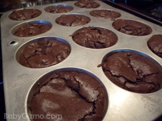 brownies baked in a muffin pan