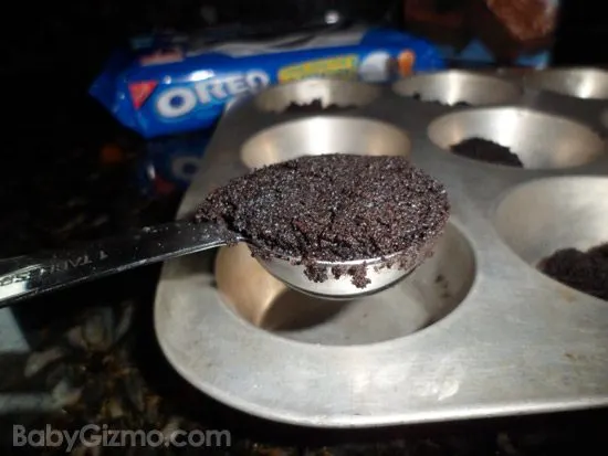 brownie crust in a tablespoon