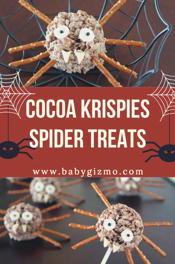 cocoa krispie spiders