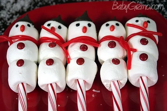 Candy Cane Snowman