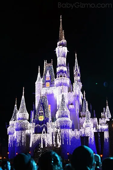 Cinderella Castle with lights