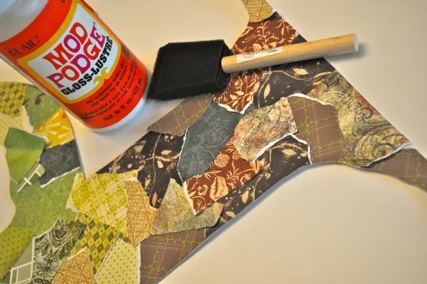 craft glue and fabric