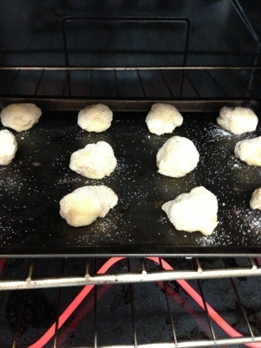 Snickerdoodles in the oven