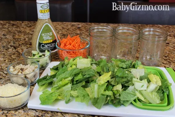 Caesar Salad in a Jar