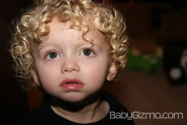 little boys with long curly hair