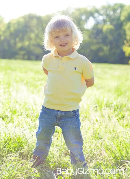 Toddler boy long hair