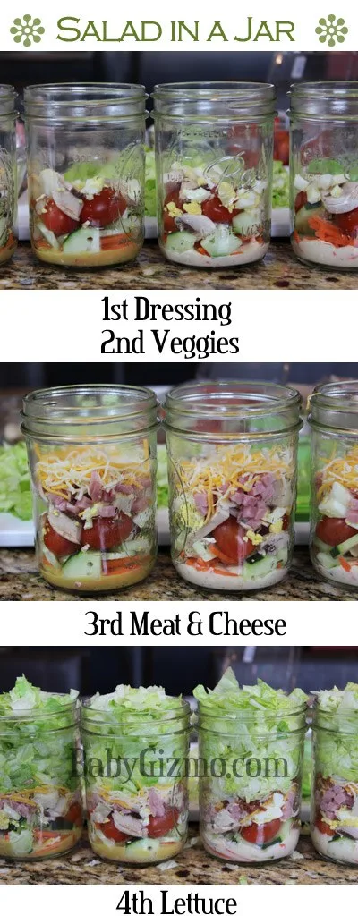 salad in a jar