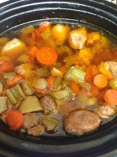 beef stew in a crockpot