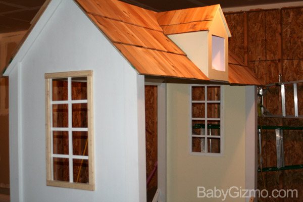 DIY playhouse bed frame
