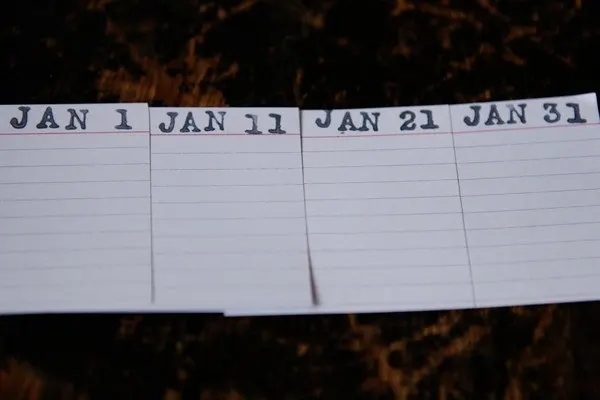 journal dates