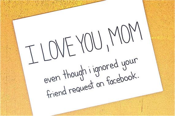 i love you mom card
