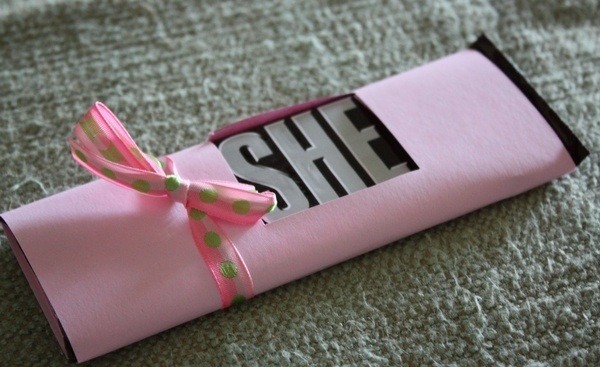 candy favor with hershey bar