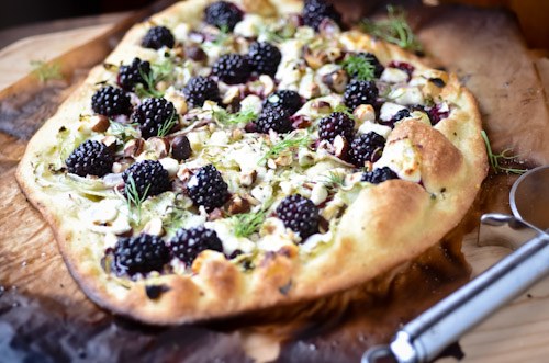 blackberry pizza with no slices removed