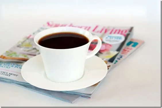 photo of coffee on magazines