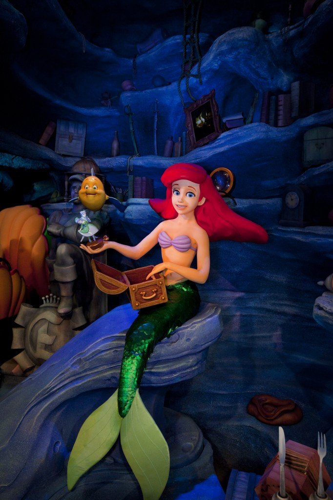 The Little Mermaid ~ ArielÕs Undersea Adventure, Ariel's underwater Grotto scene.