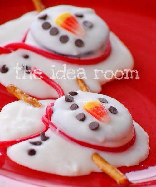 cake pop snowman cookies