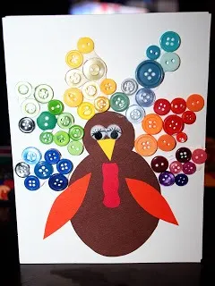 turkey button cards