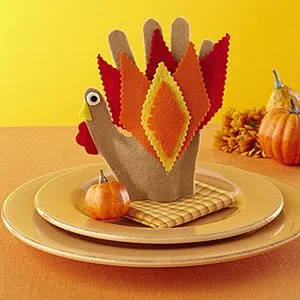 hand turkey plate mat