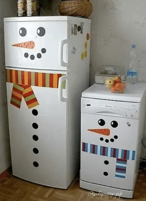 snowman fridge