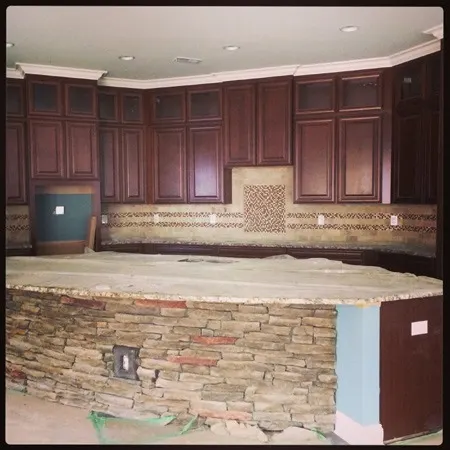 Kitchen stone island