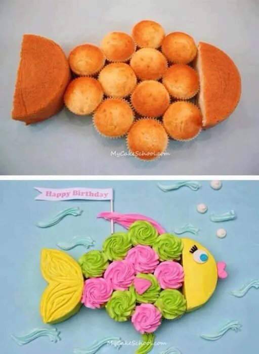 fish cupcakes