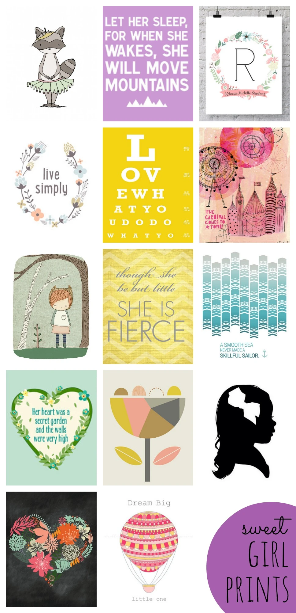 sweet girl prints