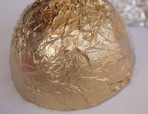 Golden Egg with mod podge