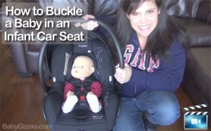 how to buckle baby in britax car seat