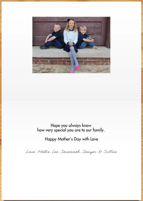 mothers day card