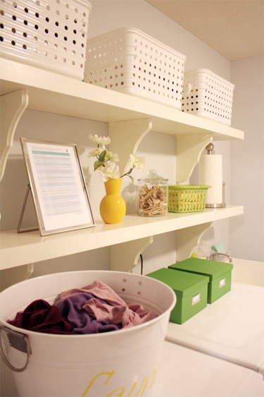 Laundry Room with baskets