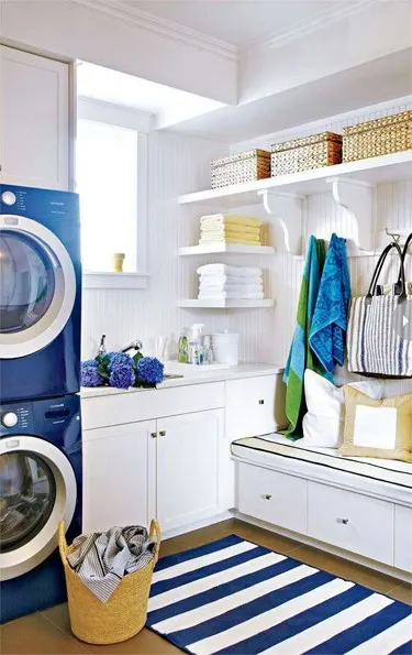 blue Laundry Room