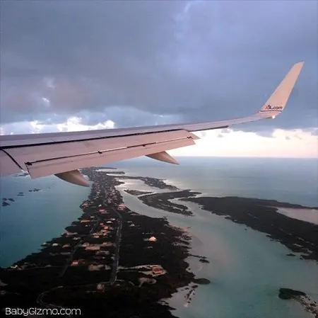 view from an airplane