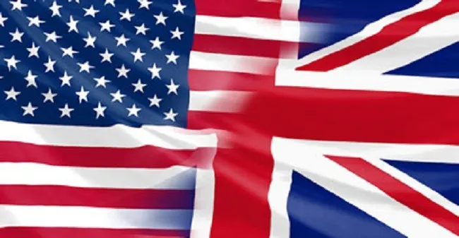 US and UK flag