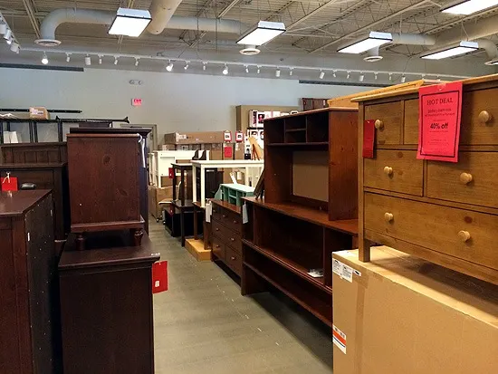 Pottery Barn Outlet inside the store