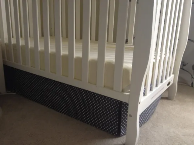 DIY No Sew Crib Skirt