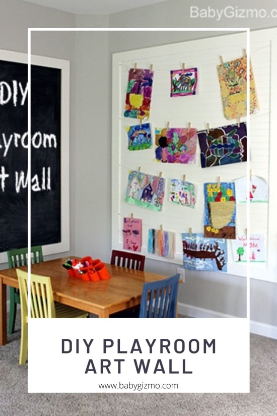diy playroom art wall