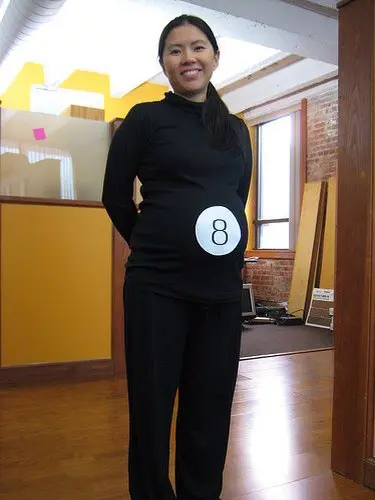 magic 8 ball pregnancy costume