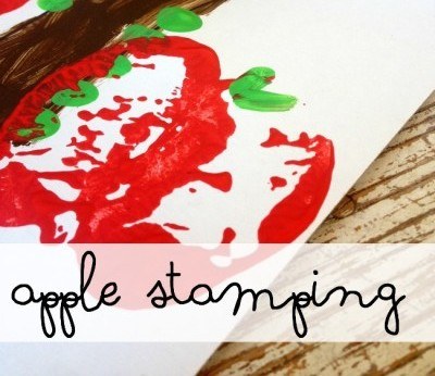 Apple Stamping Art Project