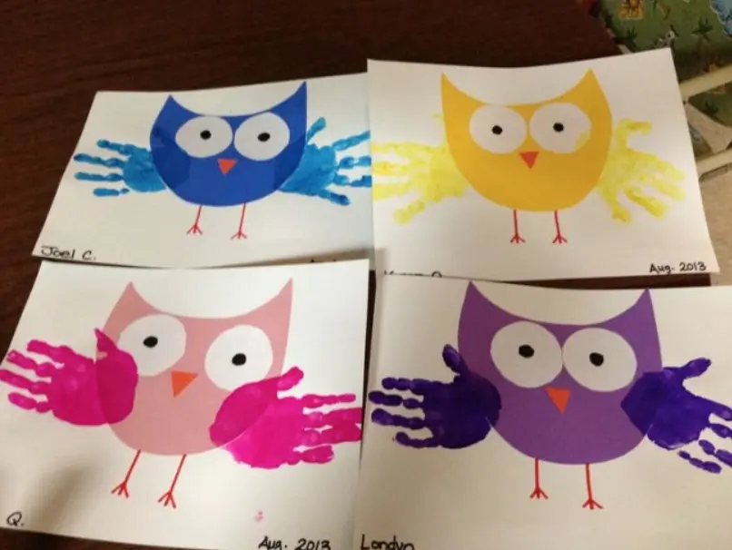 owl handprint project