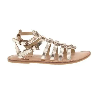 gold sandals from Mattise