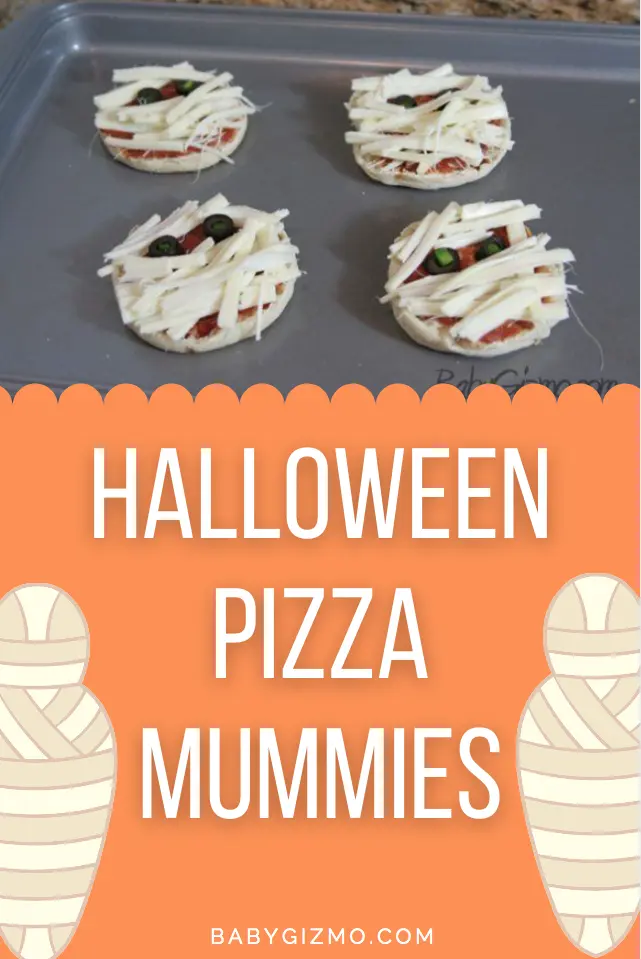 halloween pizza mummies