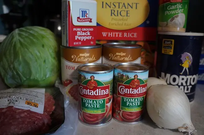 Ingredients (minus the chicken broth)