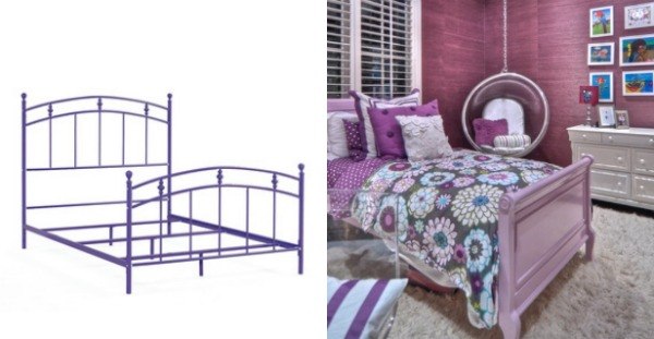 purple bed