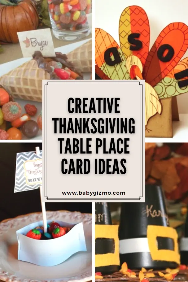 Creative Thanksgiving Table Place Card Ideas