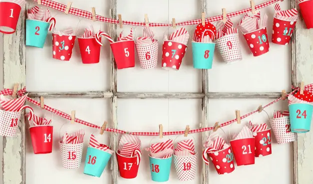 dixie cup advent calendar