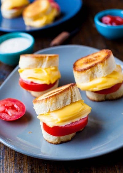 mini grilled cheese
